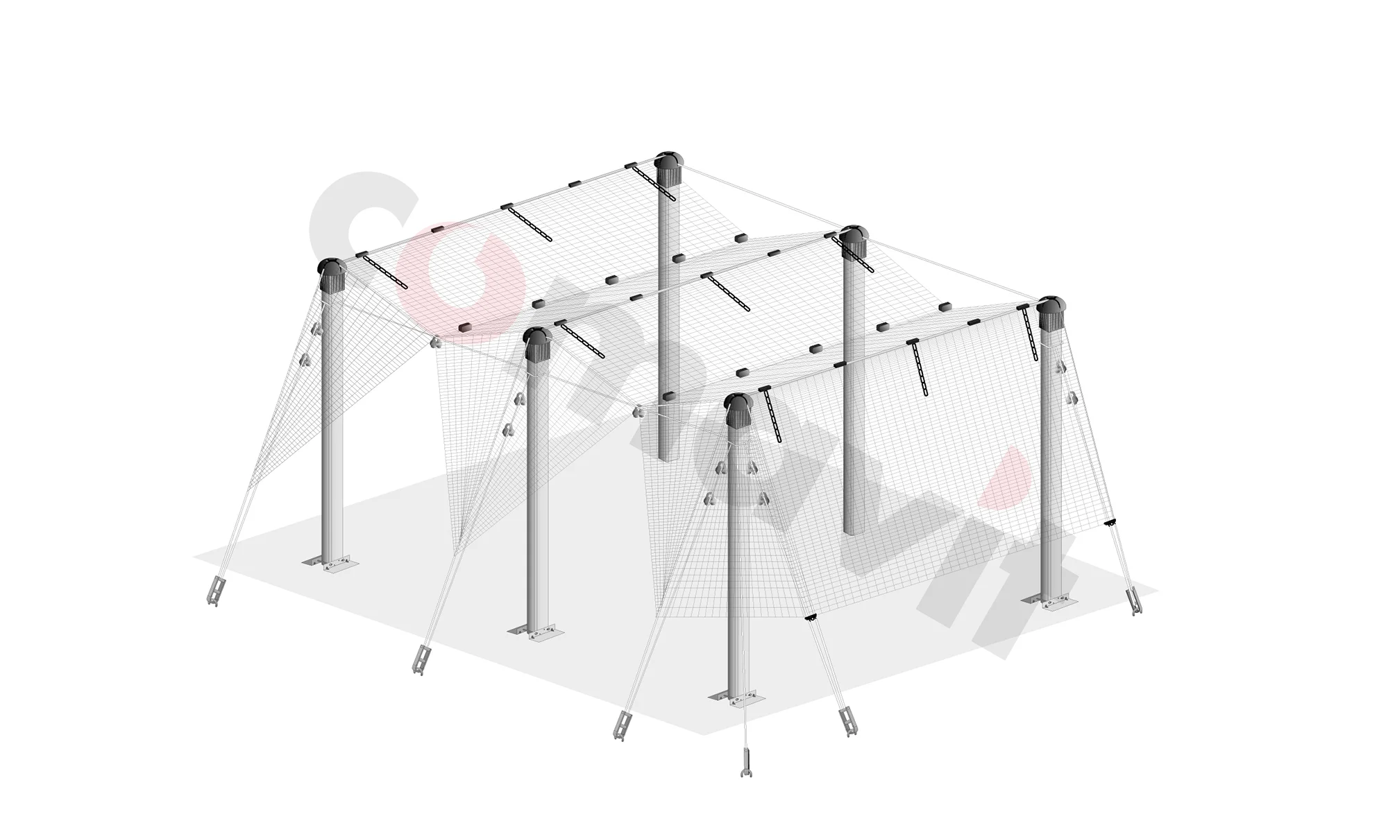 Flat net system