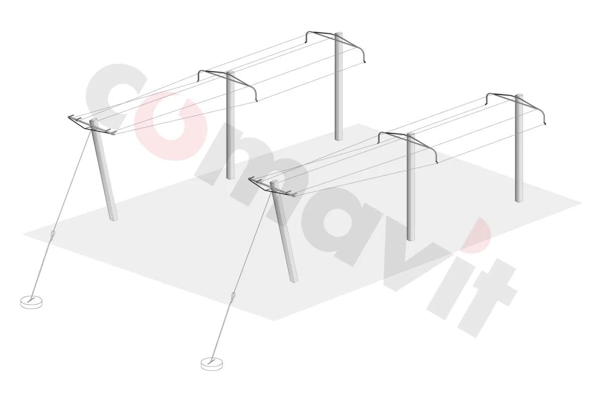 Pergola per kiwi
